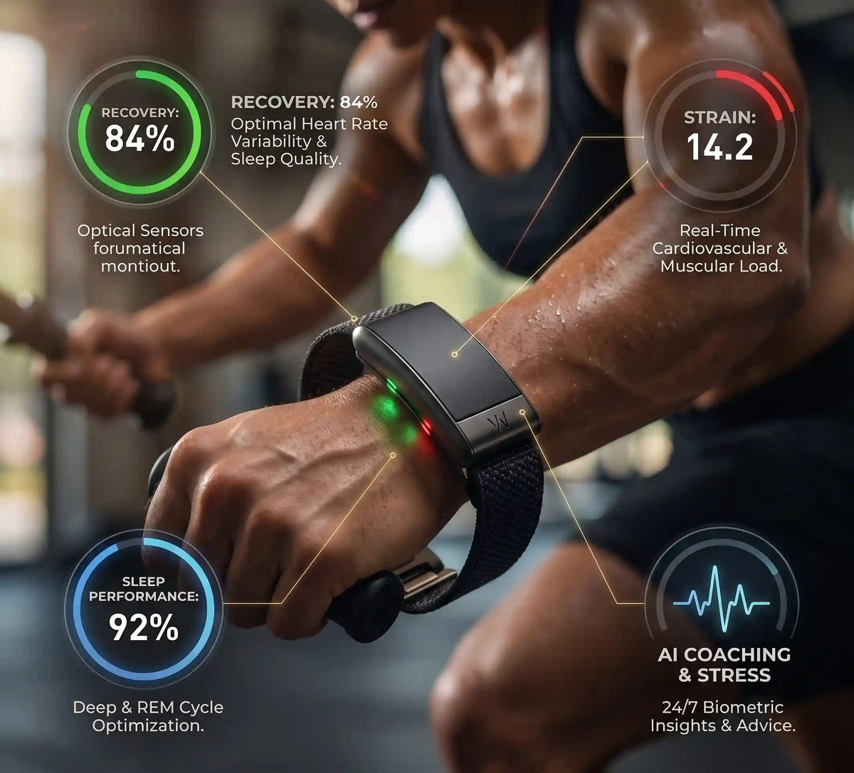 WHOOP 5.0 Fitness & Health Tracker Band