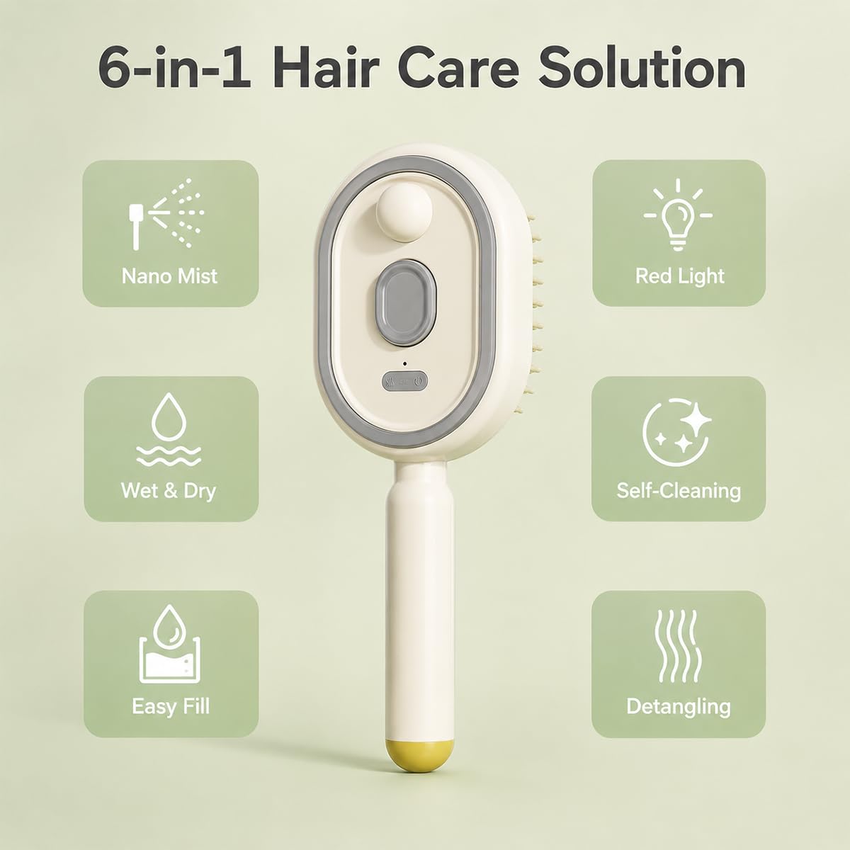 Electric Spray Retractable Air Cushion Comb