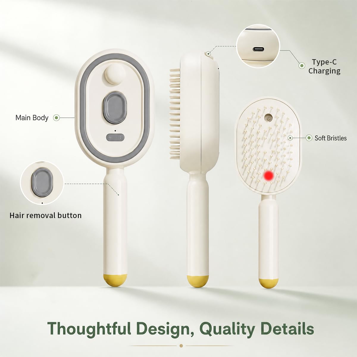Electric Spray Retractable Air Cushion Comb